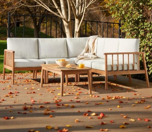 Nordic Haven Wooden Frame Sofa Set Nordic Haven Wooden Frame Sofa Set