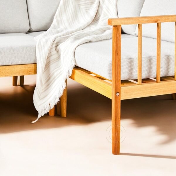Nordic Haven Wooden Frame Sofa Set Nordic Haven Wooden Frame Sofa Set