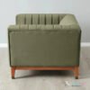 Olive Luxe Channel Tufted Accent Chair Olive Luxe Channel Tufted Accent Chair