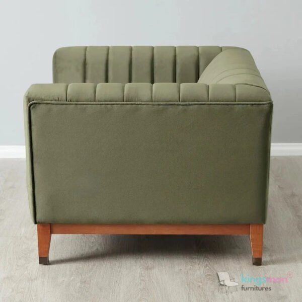 Olive Luxe Channel Tufted Accent Chair Olive Luxe Channel Tufted Accent Chair