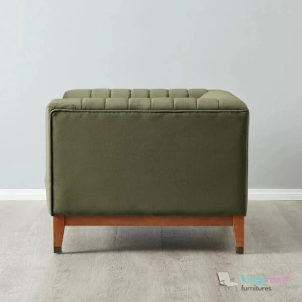 Olive Luxe Channel Tufted Accent Chair Olive Luxe Channel Tufted Accent Chair