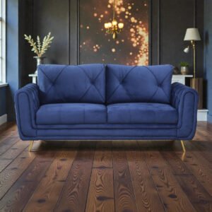 Royal Azure Tufted Velvet 3-seater Sofa Royal Azure Tufted Velvet 3-seater Sofa