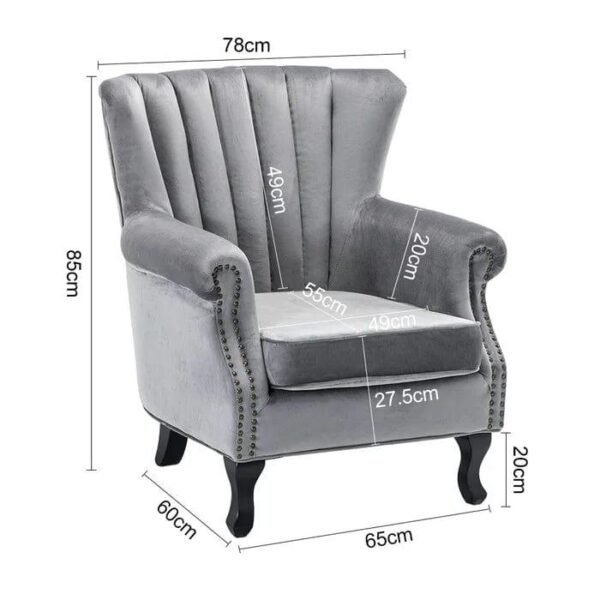 Royal Comfort Velvet Wing Chair Royal Comfort Velvet Wing Chair