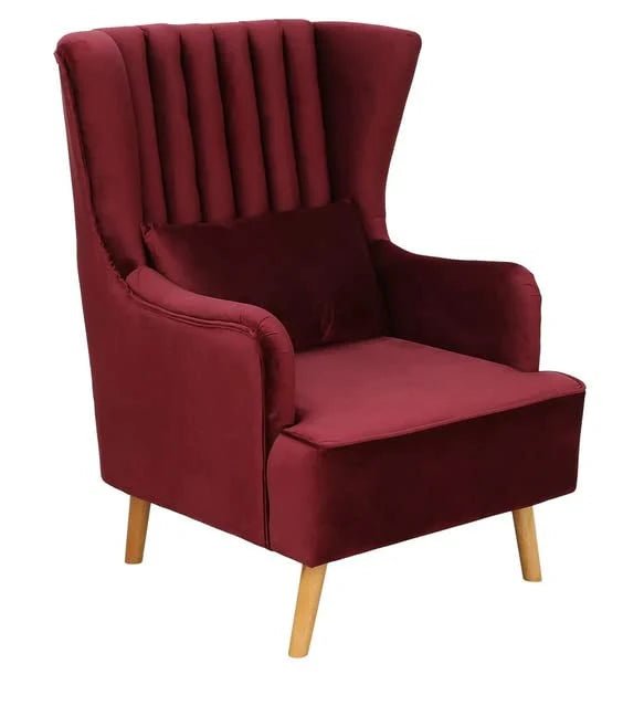 Crimson Comfort Wing Chair Set Crimson Comfort Wing Chair Set