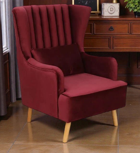 Crimson Comfort Wing Chair Set Crimson Comfort Wing Chair Set