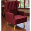 Crimson Comfort Wing Chair Set Crimson Comfort Wing Chair Set