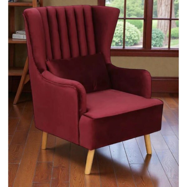 Crimson Comfort Wing Chair Set Crimson Comfort Wing Chair Set