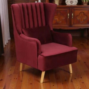 Crimson Comfort Wing Chair Set Crimson Comfort Wing Chair Set