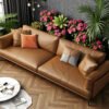 Saddle Luxe Leather L-shape Sofa