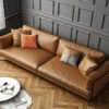 Saddle Luxe Leather L-shape Sofa