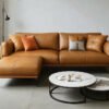 Saddle Luxe Leather L-shape Sofa