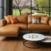 Saddle Luxe Leather L-shape Sofa