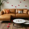 Saddle Luxe Leather L-shape Sofa