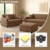 Sandora Beinge Upholstered Sofa Set Sandora Beinge Upholstered Sofa Set
