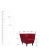 Scarlet Modern Accent Club Chair