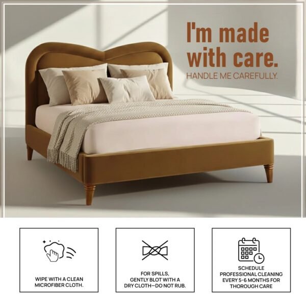 Serene Curve Upholstered Bed Serene Serene Curve Upholstered Bed Serene