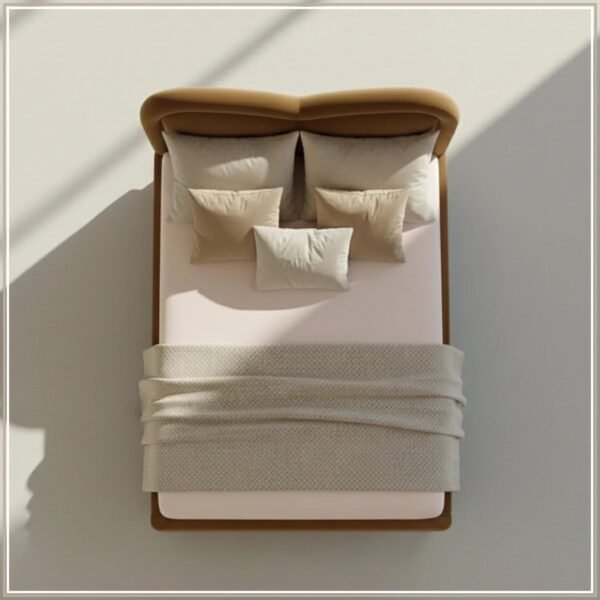 Serene Curve Upholstered Bed Serene Serene Curve Upholstered Bed Serene