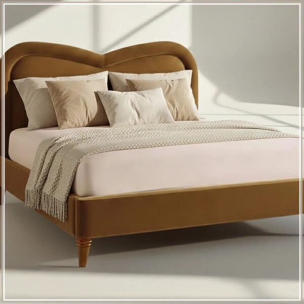 Serene Curve Upholstered Bed Serene Serene Curve Upholstered Bed Serene