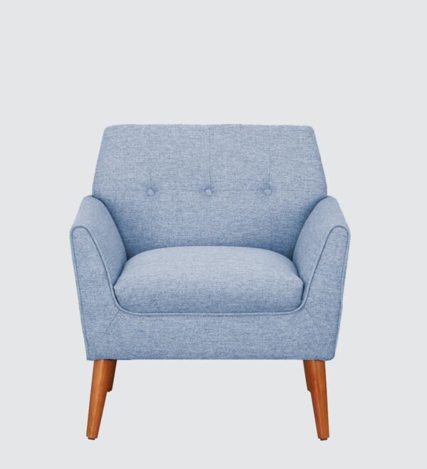 Skyline Fabric Accent Armchair With Wooden Legs Skyline Fabric Accent Armchair With Wooden Legs