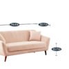 Sofa Peach Modern Designer Sofa