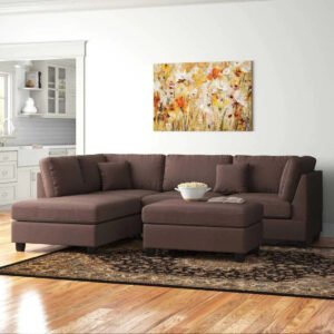 Milano Luxe L-shape Sectional Sofa With Ottoman Milano Luxe L-shape Sectional Sofa With Ottoman