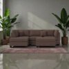 Milano Luxe L-shape Sectional Sofa With Ottoman Milano Luxe L-shape Sectional Sofa With Ottoman