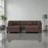 Milano Luxe L-shape Sectional Sofa With Ottoman Milano Luxe L-shape Sectional Sofa With Ottoman
