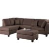 Milano Luxe L-shape Sectional Sofa With Ottoman Milano Luxe L-shape Sectional Sofa With Ottoman
