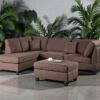 Milano Luxe L-shape Sectional Sofa With Ottoman Milano Luxe L-shape Sectional Sofa With Ottoman