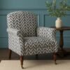 Zara Chevron Luxury Accent Chair Zara Chevron Luxury Accent Chair