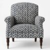 Zara Chevron Luxury Accent Chair Zara Chevron Luxury Accent Chair