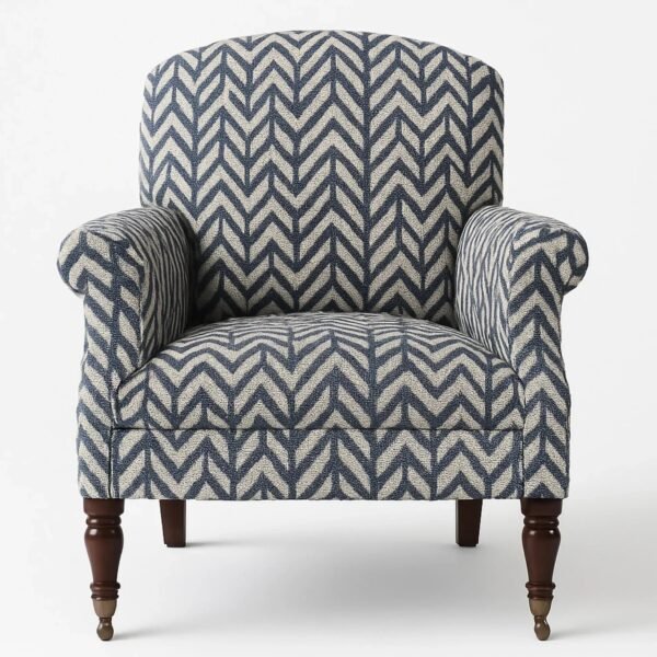 Zara Chevron Luxury Accent Chair Zara Chevron Luxury Accent Chair