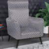 Zara Chevron Statement Accent Chair