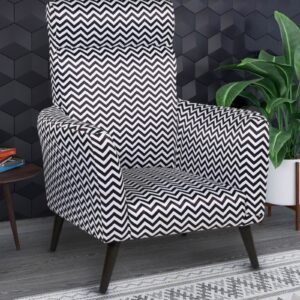 Zara Chevron Statement Accent Chair Zara Chevron Statement Accent Chair