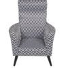 Zara Chevron Statement Accent Chair