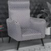 Zara Chevron Statement Accent Chair