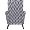 Zara Chevron Statement Accent Chair