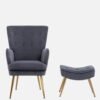 Royale Tufted Lounge Chair With Ottoman Royale Tufted Lounge Chair With Ottoman